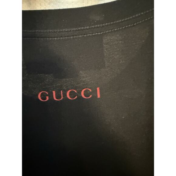 Gucci Sequin Maison Lamour One Size Black T-shirt Preowned Excellent Condition - Picture 7 of 7